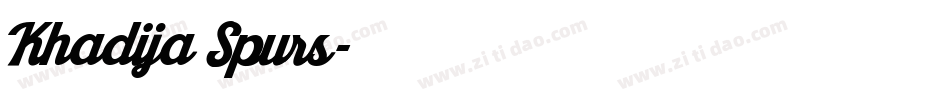 Khadija Spurs字体转换